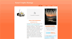 Desktop Screenshot of kauaicouplesmassage.com