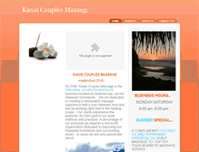 Tablet Screenshot of kauaicouplesmassage.com